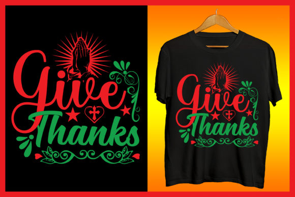 Bible Quotes Give Thanks Tshirt Design