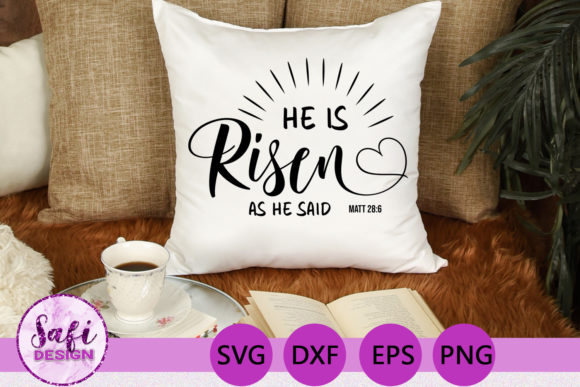 He Is Not Here Bible Verse SVG DXF EPS