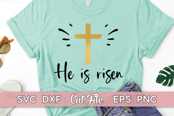 He Is Risen, Faith: A Symbol of Hope and Inspiration for Christian Designs