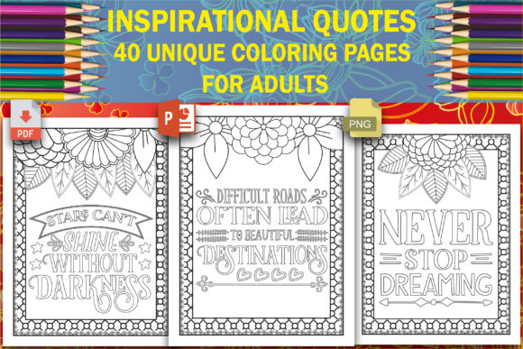 Inspirational Quotes Coloring Book Pages: A Creative Path to Positivity
